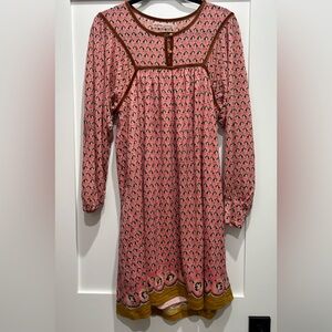 Tsumori Chisato Pink and Brown Patterned Top